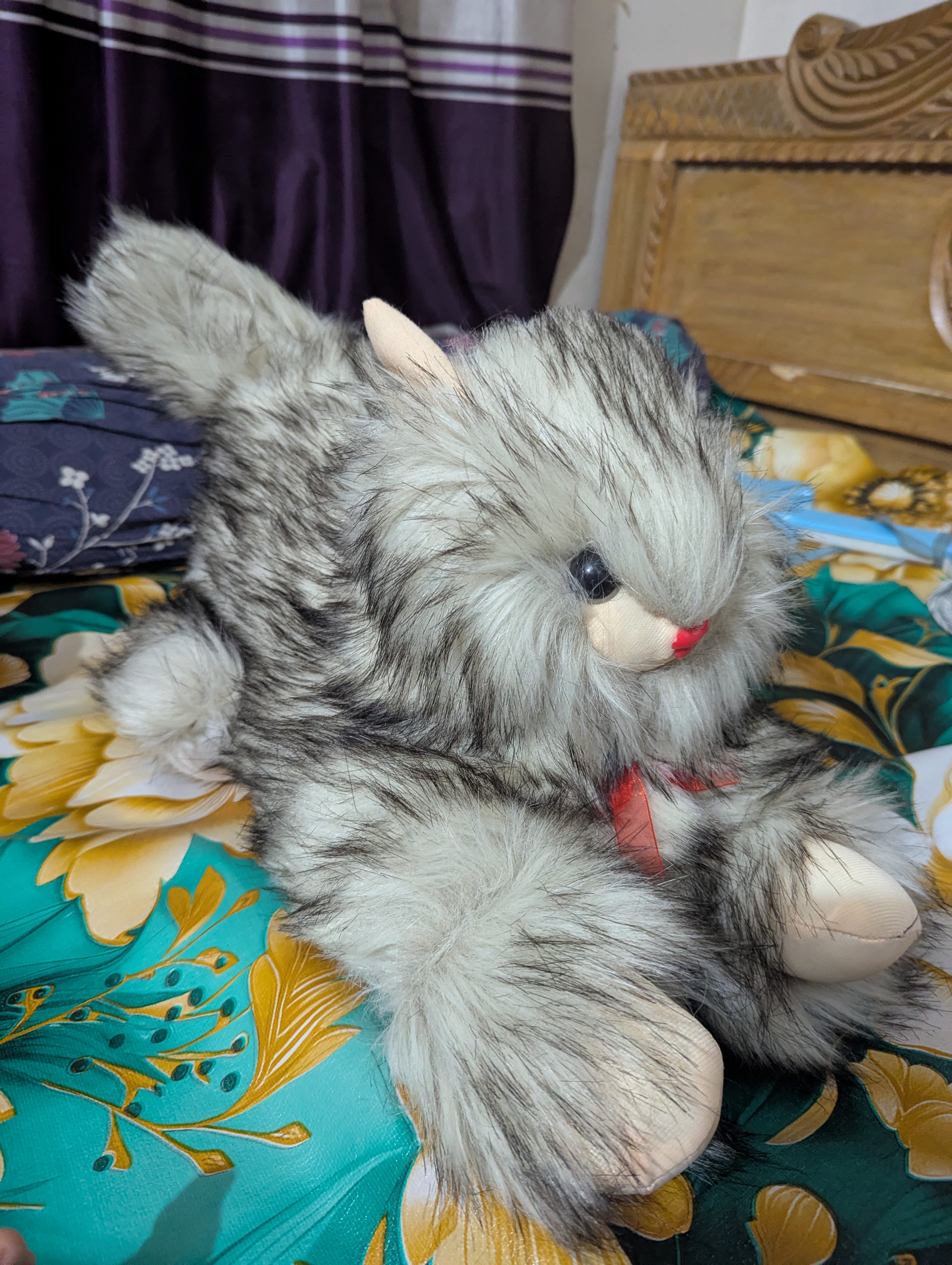 "AuraFluff Premium Realistic Cat Plush Toy (40 cm / 1.3 Feet)"